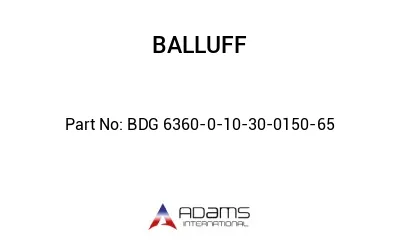 BDG 6360-0-10-30-0150-65									
