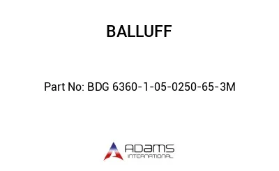 BDG 6360-1-05-0250-65-3M									