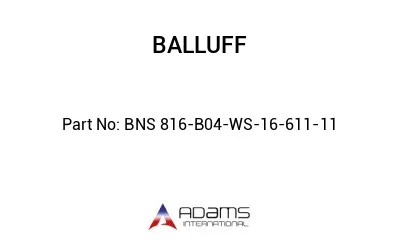 BNS 816-B04-WS-16-611-11									