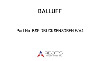 BSP DRUCKSENSOREN E/A4									