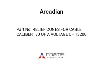 RELIEF CONES FOR CABLE CALIBER 1/0 OF A VOLTAGE OF 13200